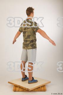 Whole body army tshirt light gray shorts of Timothy 0014